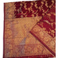 Maroon - Traditional Handloom Banarasi Sari / Saree - with Blouse Piece - SN2404 11VC24 - Prachy Creations