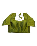 Mehndi / Henna Green - HYBRID Silky Saree blouse - With Elastic on both side for Great fit - Size 36",38", 40" S M L - VAM1216 Ap - Prachy Creations