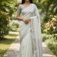 Mint Green - Fancy Cotton Silky Saree with Brocade Blouse Piece - UK Stock - 2/3 days Delivery 12KP25 RT411003 - Prachy Creations
