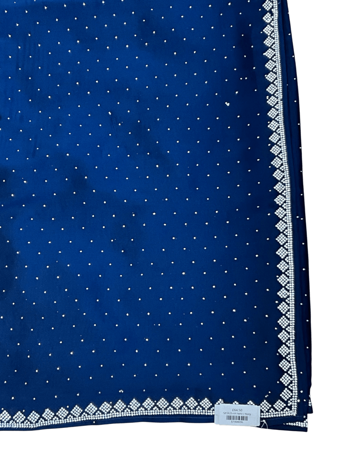 Navy Blue - Fancy Party Saree with Blouse Piece - UK stock - 24hr Dispatch - SP2625 VY - Prachy Creations