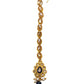 Navy Blue - Gold Finish Small Size Tika Head Piece - Indian Ladies Fashion Jewellery - AE2433 11Vp24 - Prachy Creations