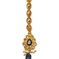 Navy Blue - Gold Finish Small Size Tika Head Piece - Indian Ladies Fashion Jewellery - AE2433 11Vp24 - Prachy Creations