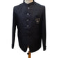 Navy Blue - PREMIUM Slim Fit Mens Self Brocade BandhGala / Prince / Chinese Collar Jacket - Fantastic Fit - CS2501 01TA25 - Prachy Creations