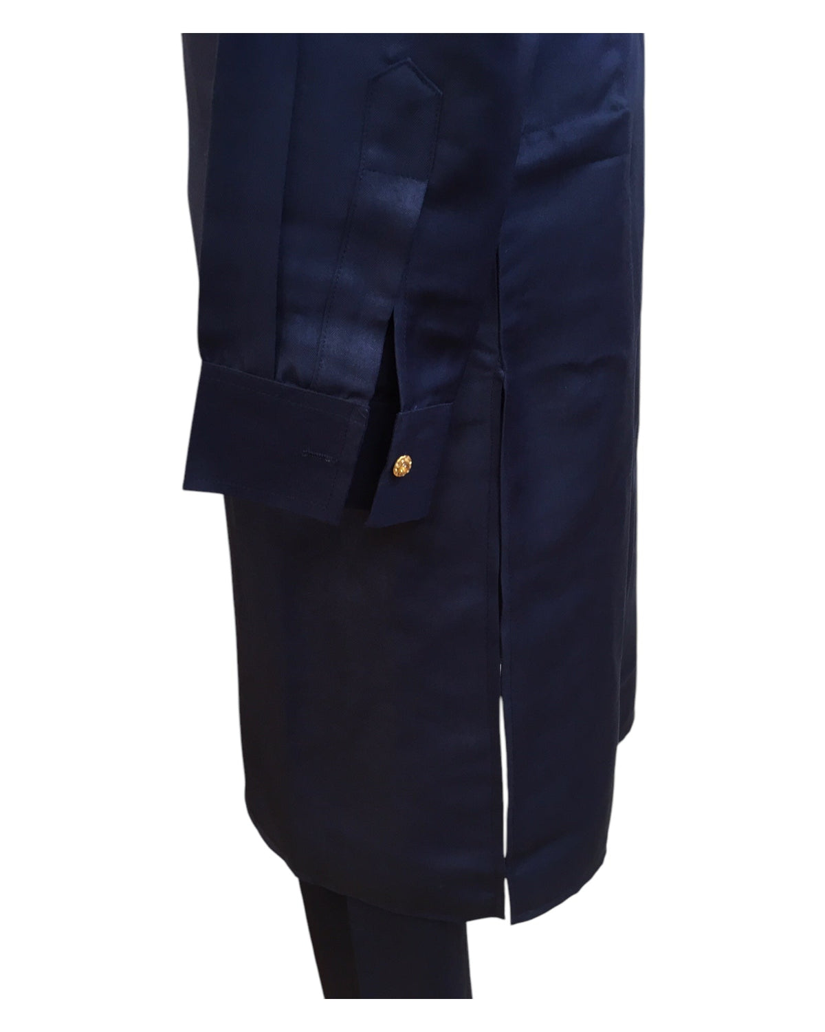 Navy Blue - Rich Material Mens Indian Kurta set - Pair with a waistcoat or wear under Sherwanis - Weddings / Walimas , Sangeet, Mehndi / Henna , Eid / Diwali - BS2503 01VK25 - Prachy Creations