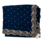 Navy Blue - Rich Saree with Stone Work Border and Blouse Piece - UK stock - 24hr Dispatch - RS2532 TC - Prachy Creations