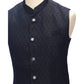 Navy Blue - Rich Suiting Material Mens Waistcoat - Amazing Fit - Great Quality - YD2411 KA 0424 - Prachy Creations
