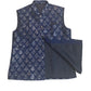 Navy Blue - Sequins Embroidered Indian Mens Waistcoat / Bandi - Bollywood - CS2401 KP 0524 - Prachy Creations