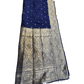 Navy Blue - Traditional Handloom Saree with Blouse Piece - UK stock - 24hr Dispatch - SP2630 KP - Prachy Creations