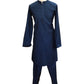 Navy / Petrol Blue - Mens Kurta Set with Rich Brocade Waistcoat - SHU2507 TY 0325 - Prachy Creations