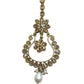Neutral Gold - Antique Gold Finish Large Size Tika Head Piece - Indian Ladies Fashion Jewellery - AE2440 11T24 - Prachy Creations