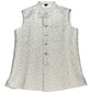 Off White / Cream Self Banarasi Brocade - Premium Mens Waistcoat - VNS-JKT16 10KP25 - Prachy Creations