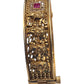 Openable - Antique Gold Finish Hand Crafted Rajasthani Kada Bangle (Single) - Mix N Match - SB1128 J - Prachy Creations