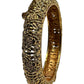 Openable - Gold Finish Hand Crafted Rajwadi Kada Bangle (Single) - Mix N Match - SR01 V - Prachy Creations