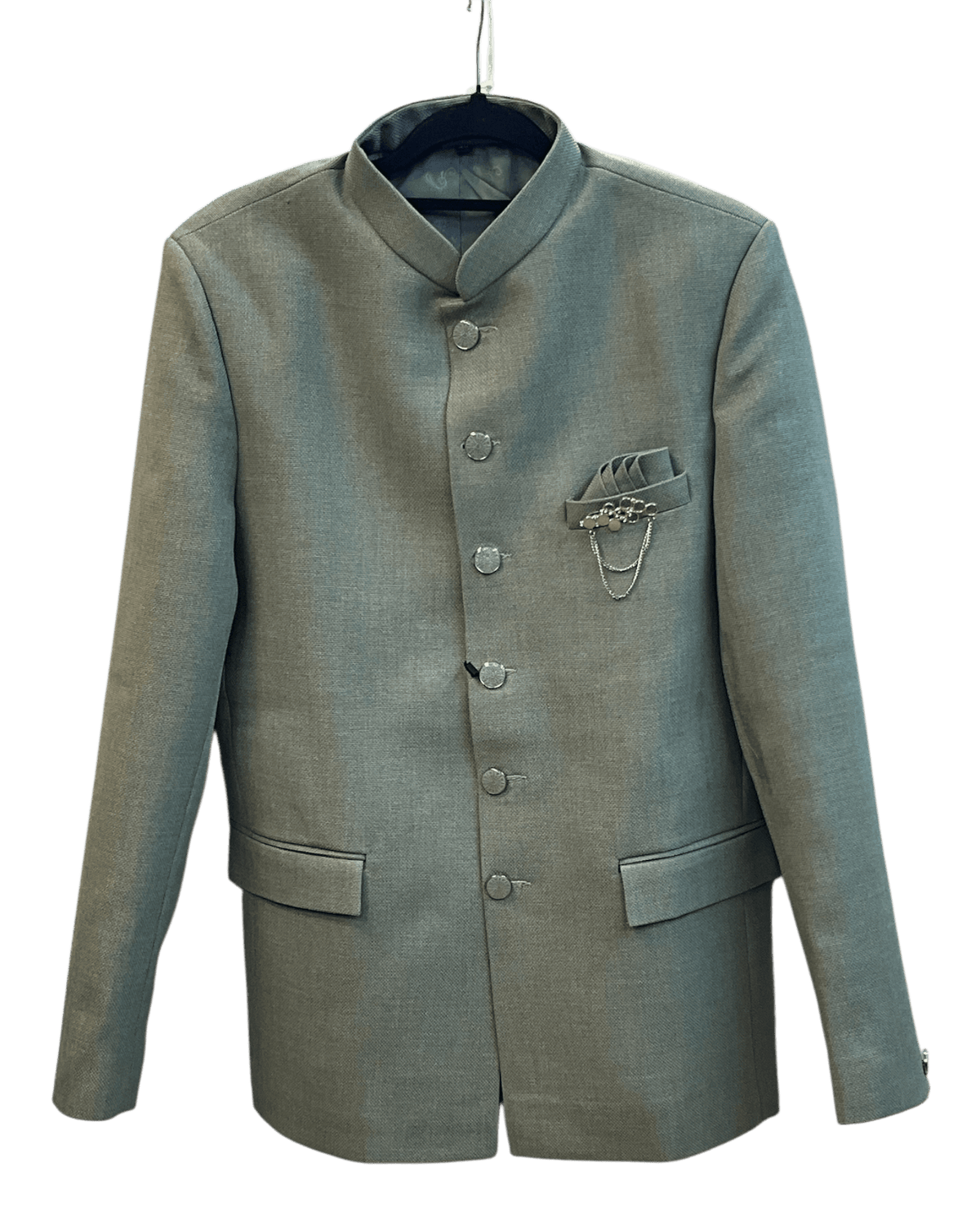 Pastel Pista / Sea Green - PREMIUM Slim Fit Mens Jute BandhGala / Prince / Chinese Collar Jacket - Fantastic Fit - CS2604 TA - Prachy Creations