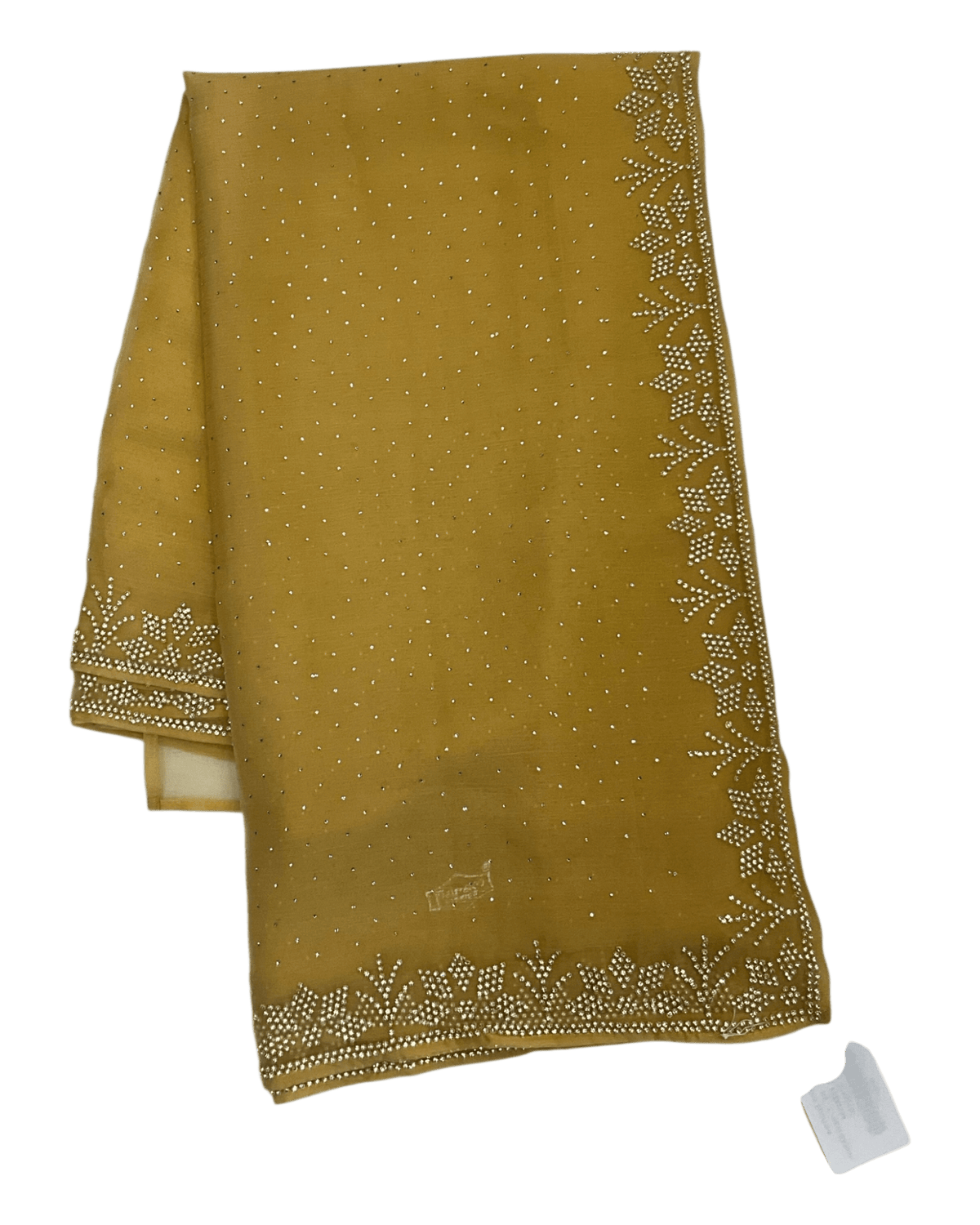 Pastel Yellow - Rich Saree with Bead Embroidery and Blouse Piece - UK stock - 24hr Dispatch - RS2524 TY - Prachy Creations
