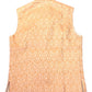 Peach - Banarasi Handloom Brocade Mens Waistcoat - KCS2304 KK 0923 - Prachy Creations