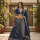 Petrol Blue - Designer Ready Made Lehenga Set - Size 14 (40") UK Stock - 24h Dispatch - VMK180 CP 0425 - Prachy Creations