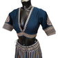 Petrol Blue - Designer Ready Made Lehenga Set - Size 14 (40") UK Stock - 24h Dispatch - VMK180 CP 0425 - Prachy Creations