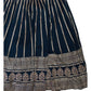 Petrol Blue - Designer Ready Made Lehenga Set - Size 14 (40") UK Stock - 24h Dispatch - VMK180 CP 0425 - Prachy Creations