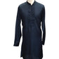 Petrol Blue - Mens Kurta Set with Rich Brocade Waistcoat - SHU2505 TP 0325 - Prachy Creations