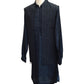 Petrol Blue - Mens Kurta Set with Rich Brocade Waistcoat - SHU2505 TP 0325 - Prachy Creations