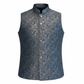 Petrol Blue - Premium Banarasi Handloom Brocade - Mens Indian Waistcoat - UK Stock - 24 hr Dispatch - VNS2604 03KP26 - Prachy Creations