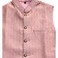Pink - Banarasi Handloom Brocade Mens Waistcoat - UK Stock- Dispatch in 24 hrs - KCS241104 KK - Prachy Creations