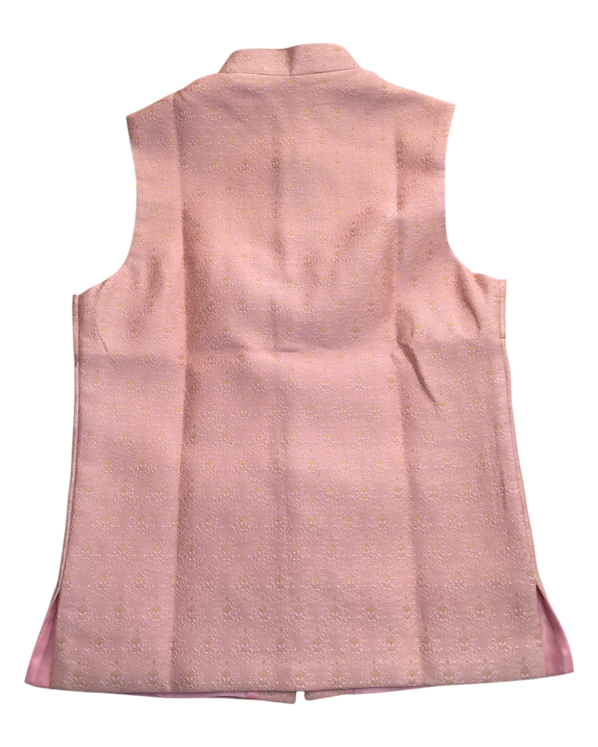 Pink - Banarasi Handloom Brocade Mens Waistcoat - UK Stock- Dispatch in 24 hrs - KCS241104 KK - Prachy Creations