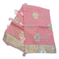 Pink - Handloom - Chiffon Banarasi Saree with Blouse Piece - JOH1606 10TK25 - Prachy Creations