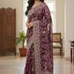Pink - Rich Saree with Allover Embroidery and Blouse Piece - UK stock - 24hr Dispatch - RS2507 PT - Prachy Creations