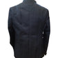 PREMIUM Slim Fit Mens Black BandhGala / Prince / Chinese Collar Open Jacket with inside Waistcoat- Fantastic Fit - CS2409 JA 0524 - Prachy Creations