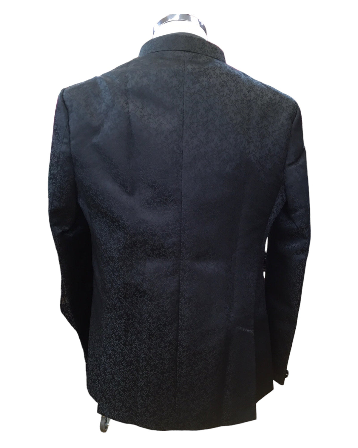PREMIUM Slim Fit Mens Black BandhGala / Prince / Chinese Collar Open Jacket with inside Waistcoat- Fantastic Fit - CS2409 JA 0524 - Prachy Creations