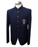 PREMIUM Slim Fit Mens Navy Blue BandhGala / Prince / Chinese Collar Jacket - Fantastic Fit - CS2406 TC 0524 - Prachy Creations
