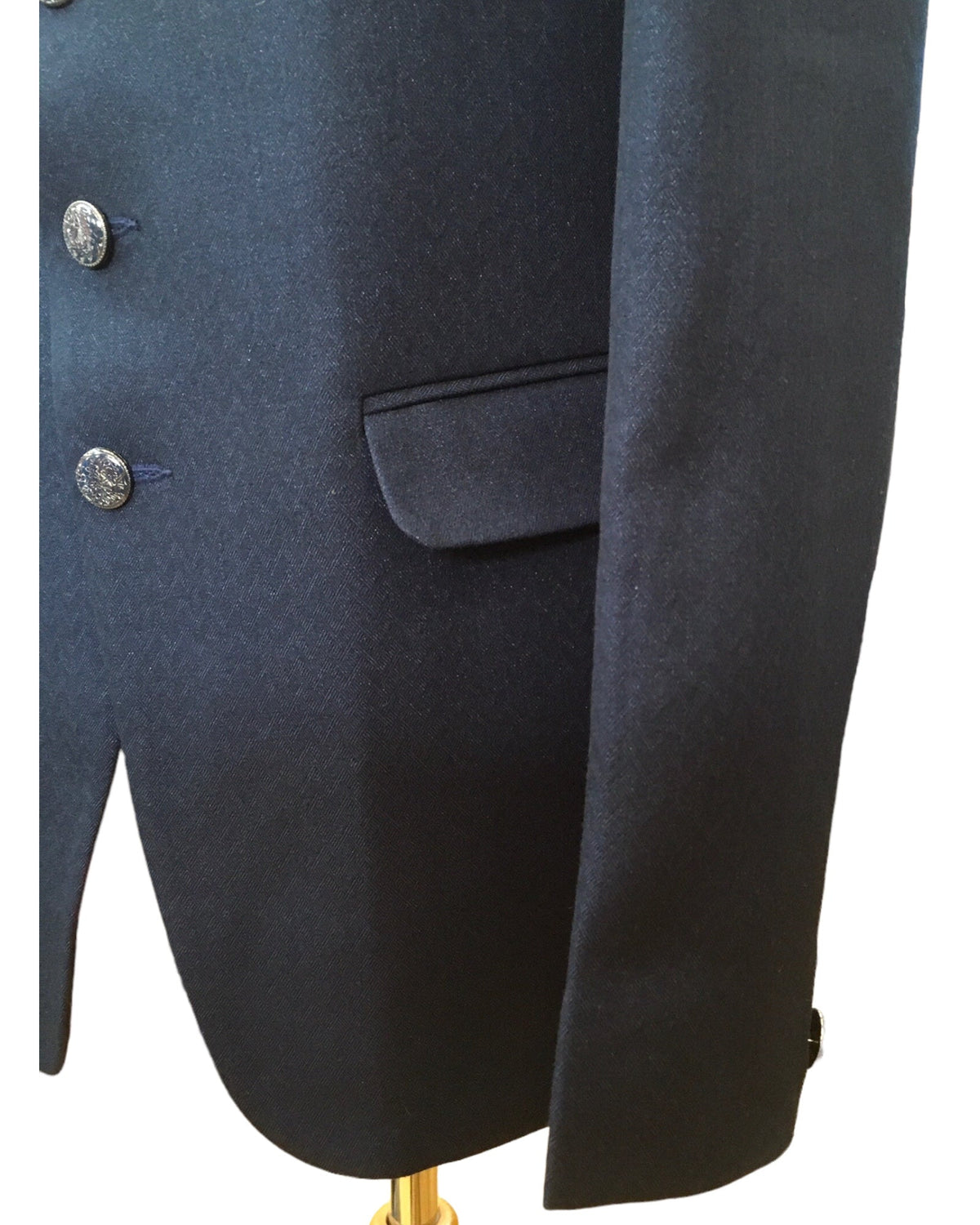 PREMIUM Slim Fit Mens Navy Blue BandhGala / Prince / Chinese Collar Jacket - Fantastic Fit - CS2406 TC 0524 - Prachy Creations