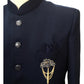 PREMIUM Slim Fit Mens Navy Blue BandhGala / Prince / Chinese Collar Jacket - Fantastic Fit - CS2406 TC 0524 - Prachy Creations