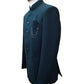 PREMIUM Slim Fit Mens Teal BandhGala / Prince / Chinese Collar Jacket - Fantastic Fit - CS2406 TC 0524 - Prachy Creations