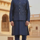 Navy Blue - Sequins All Over Embroidered - Mens Indian Waistcoat - UK Stock - 24 hr Dispatch - KCS4785 03KR26