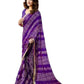 Purple - Bandhani Printed - Chiffon Saree with Blouse Piece - KAS-Chuneri 301 10KV25 - Prachy Creations