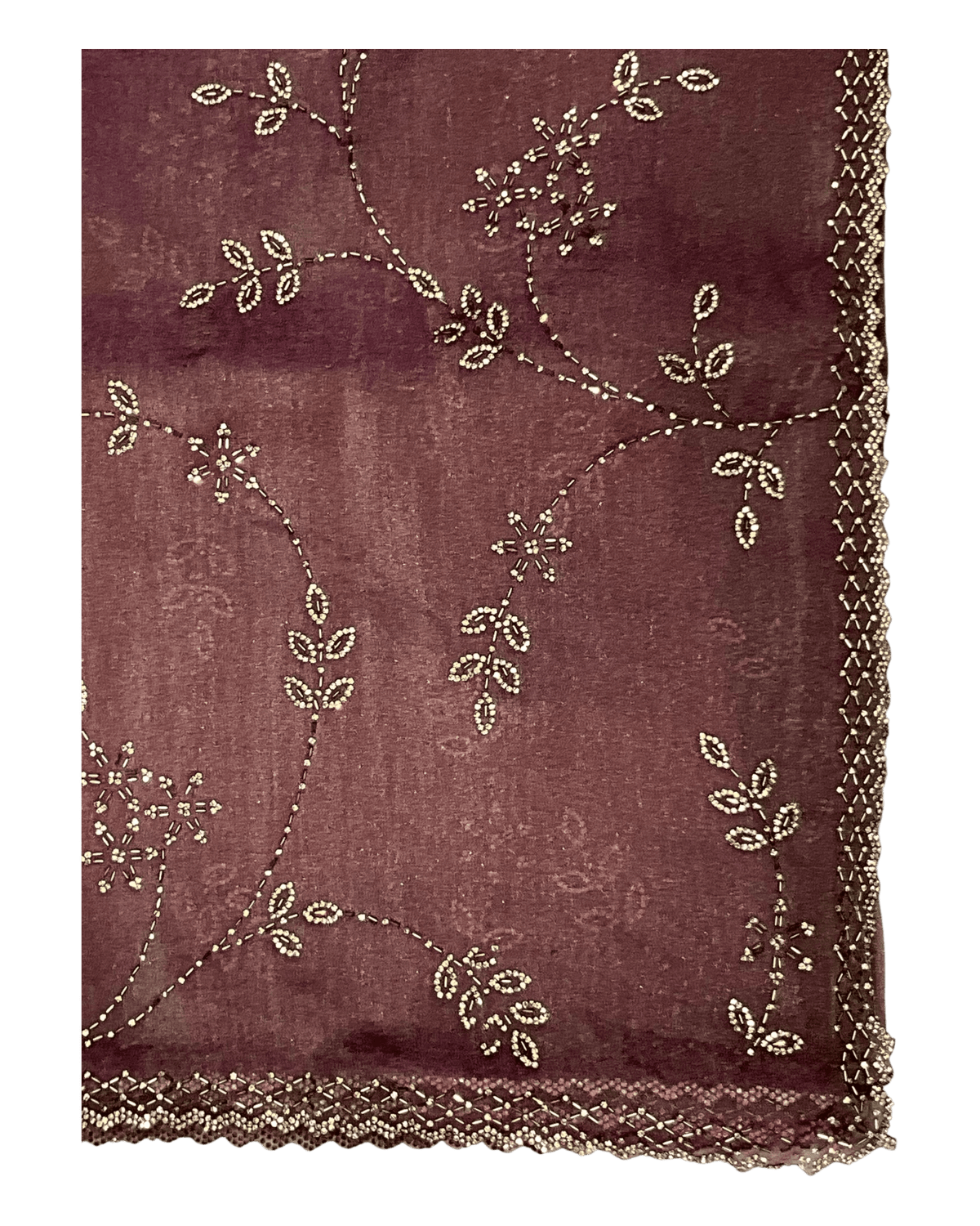 Purple - Rich Saree with Allover Embroidery and Blouse Piece - UK stock - 24hr Dispatch - RS2520 JA - Prachy Creations