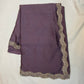 Purple - Saree with Thread / Stone Work and Blouse Piece - UK stock - 24hr Dispatch - SP2611 VP - Prachy Creations
