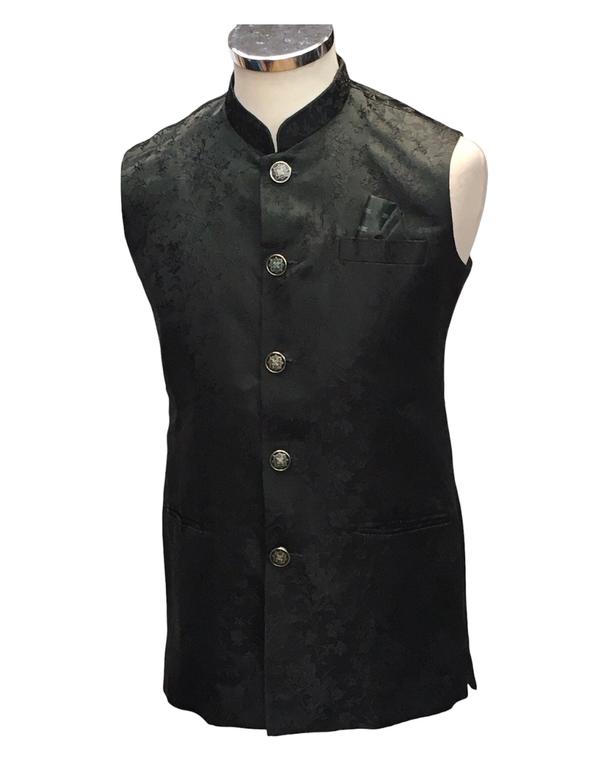 Racing / Bottle Green - Rich Suiting Material Mens Indian Waistcoat - Amazing Fit - Great Quality - YD2418 KC 0824 - Prachy Creations