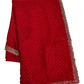 Red - Classic Satin Crepe Saree with Stone Work and Blouse Piece - UK stock - 24hr Dispatch - RS2533 VJ - Prachy Creations