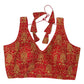 Red - Fully Embroidered Saree / Lehenga Blouse - With Cups - Margin to loosen - UK Stock - AF2505 KV 1224 - Prachy Creations