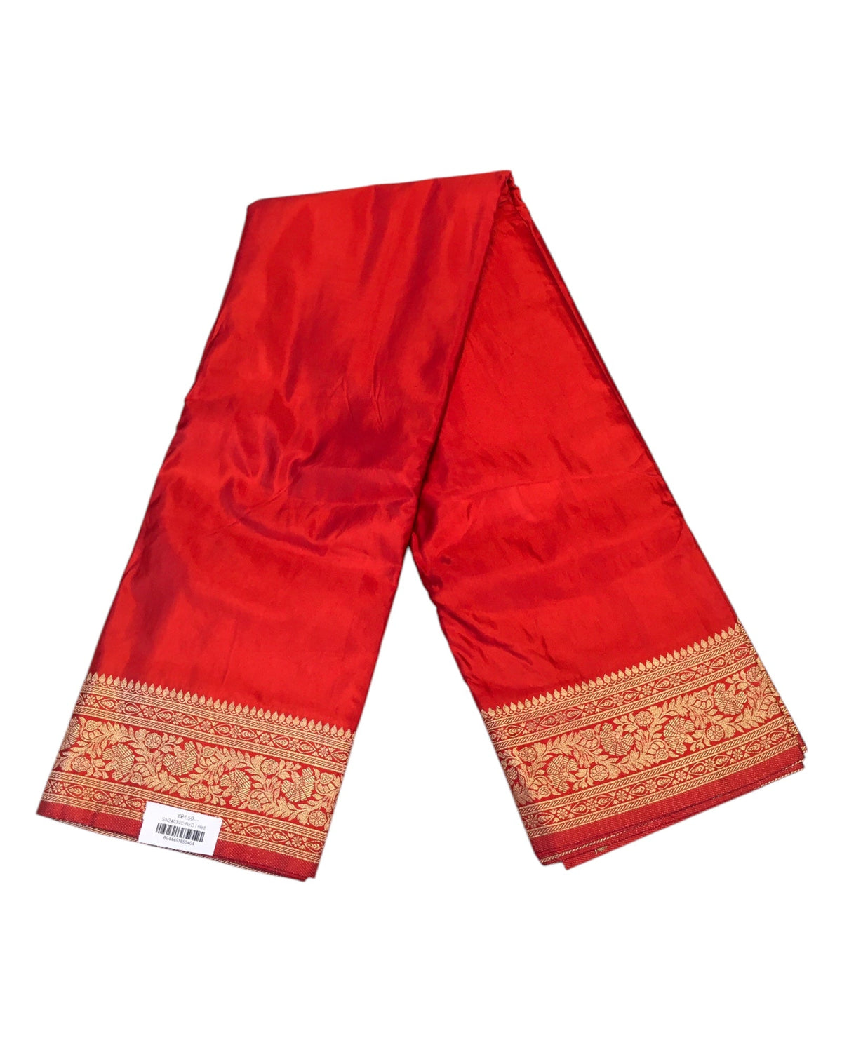 Red - Traditional Handloom Banarasi Sari / Saree - with Blouse Piece - SN2403 11VC24 - Prachy Creations