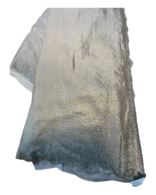 Rose Gold - Fancy Stone Work Saree with Blouse Piece - UK stock - 24hr Dispatch - RS2539 JJ - Prachy Creations