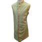 Sage Green - PREMIUM Mens Knee Length Jacket with Long Waistcoat - Fantastic Fit - KCS6101 02CY25 - Prachy Creations