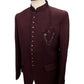 SALE! Burgundy / Maroon - PREMIUM Slim Fit Mens BandhGala / Prince / Chinese Collar Jacket - Fantastic Fit - CS2512 09TY25 - Prachy Creations