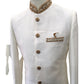 SALE ! Off White / Cream - Raw Silky Sherwani with Hand Embroidery - YD2304 RV 0523 - Prachy Creations