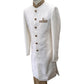 SALE ! Off White / Cream - Raw Silky Sherwani with Hand Embroidery - YD2304 RV 0523 - Prachy Creations