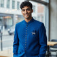 SALE! Petrol Blue - PREMIUM Slim Fit Mens BandhGala / Prince / Chinese Collar Jacket - Fantastic Fit - CS2512 09TY25 - Prachy Creations